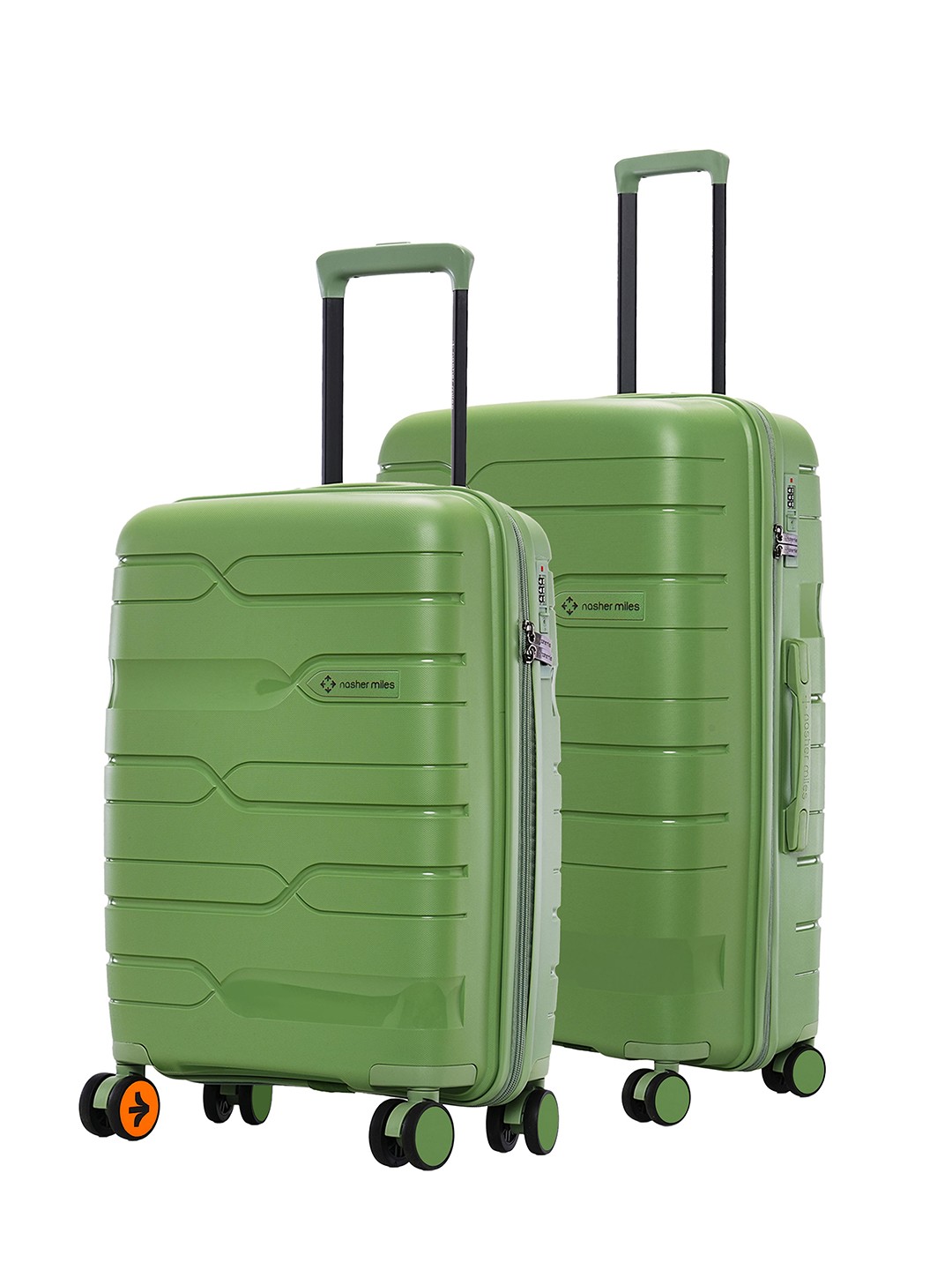 

Nasher Miles Paris Polypropylene Small-Medium Avacado Green Trolley Bags (55-65 cm)