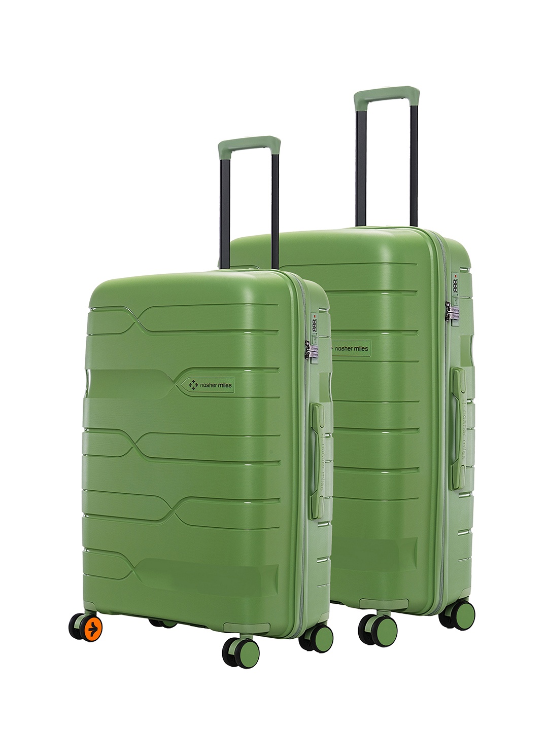 

Nasher Miles Paris Polypropylene Medium-Large Avacado Green Trolley Bags (65-75 cm)