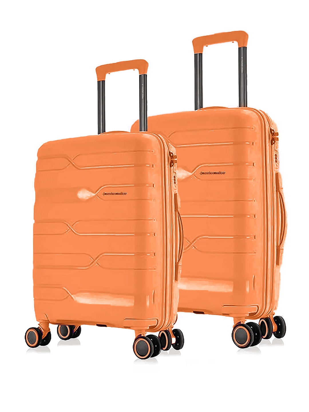 

Nasher Miles Paris Polypropylene Medium-Large Orange Trolley Bags (65-75 cm)