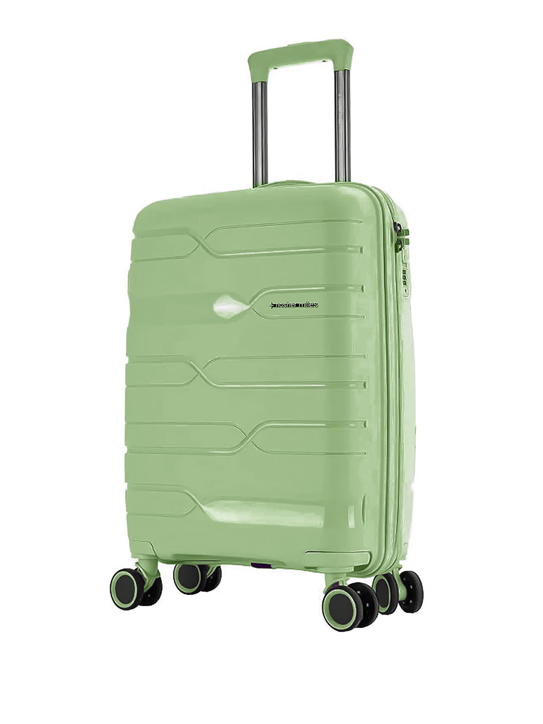 

Nasher Miles Paris Polypropylene Cabin Avacado Green Trolley Bag - 20 Inch (55 cm)