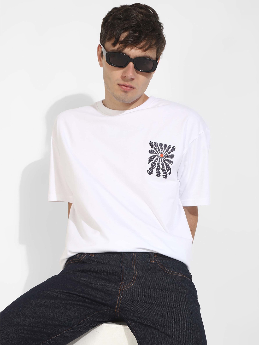 

PURPLEMANGO THE FRUIT OF FASHION Men Pockets T-shirt, White