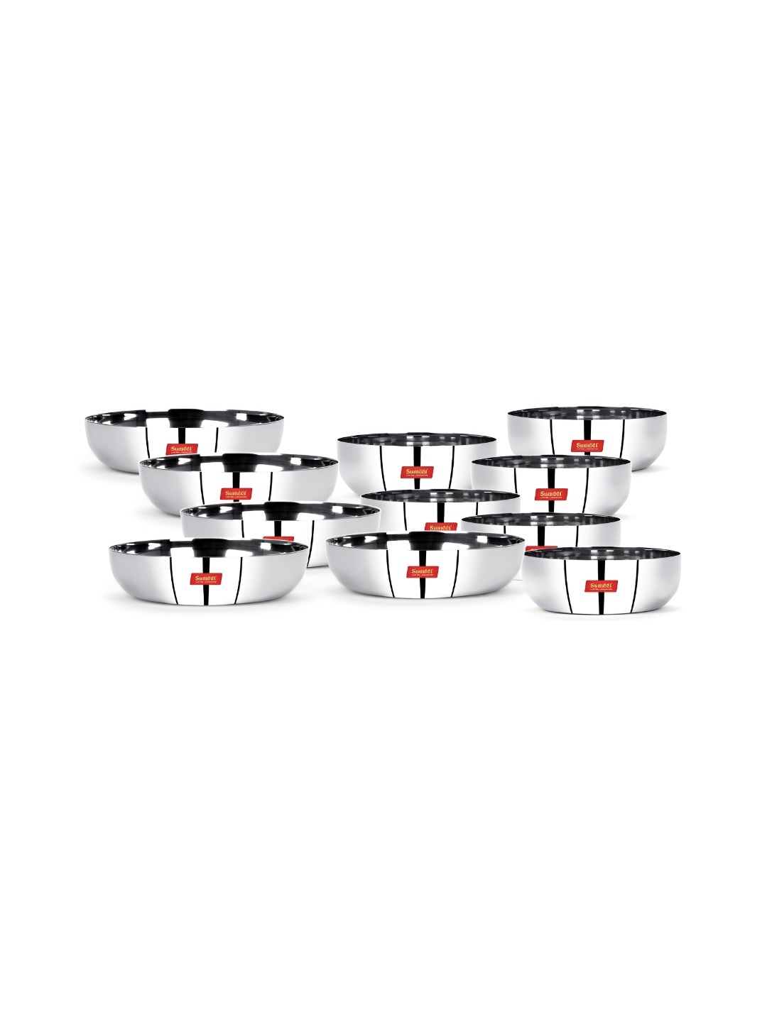 

Sumeet Steel & 20 Pieces Stainless Steel Glossy Dinner Set