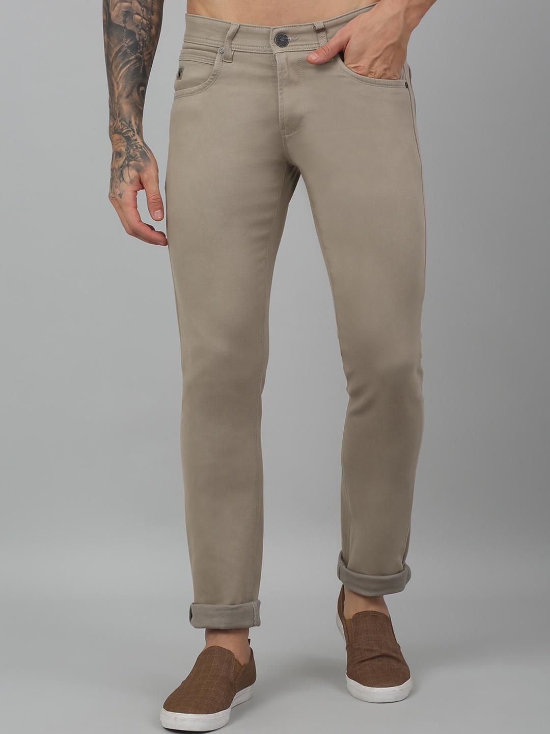 

Cantabil Men Trousers, Grey