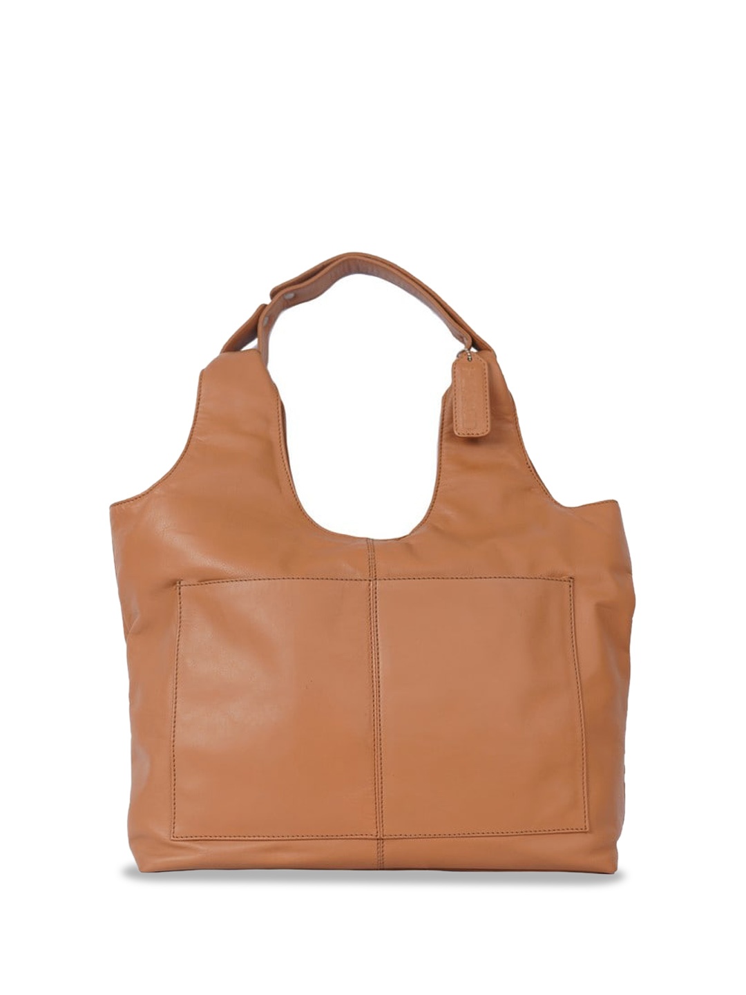 

PERKED Lost in Miami Leather Shopper Hobo Bag, Camel brown