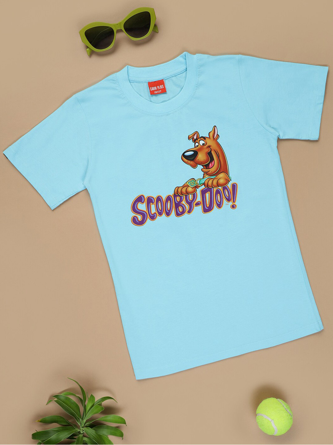 

Gavin Paris Boys Typography Pure Cotton Bio Finish Applique T-shirt, Blue