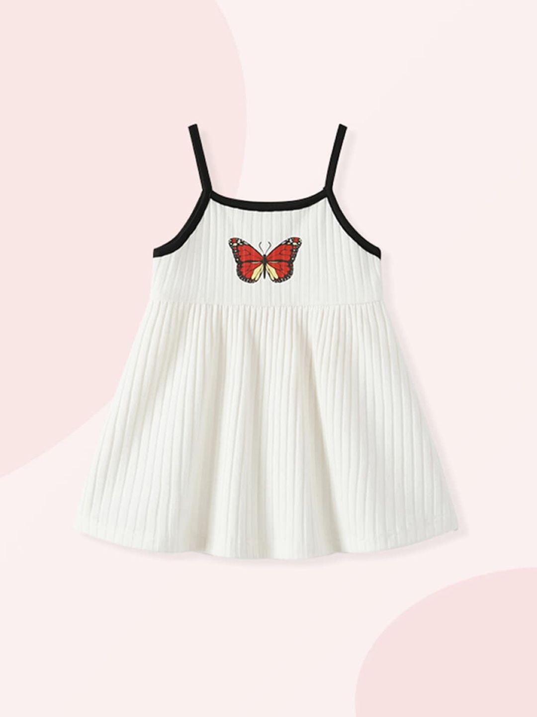 

StyleCast Striped A-Line Dress, White