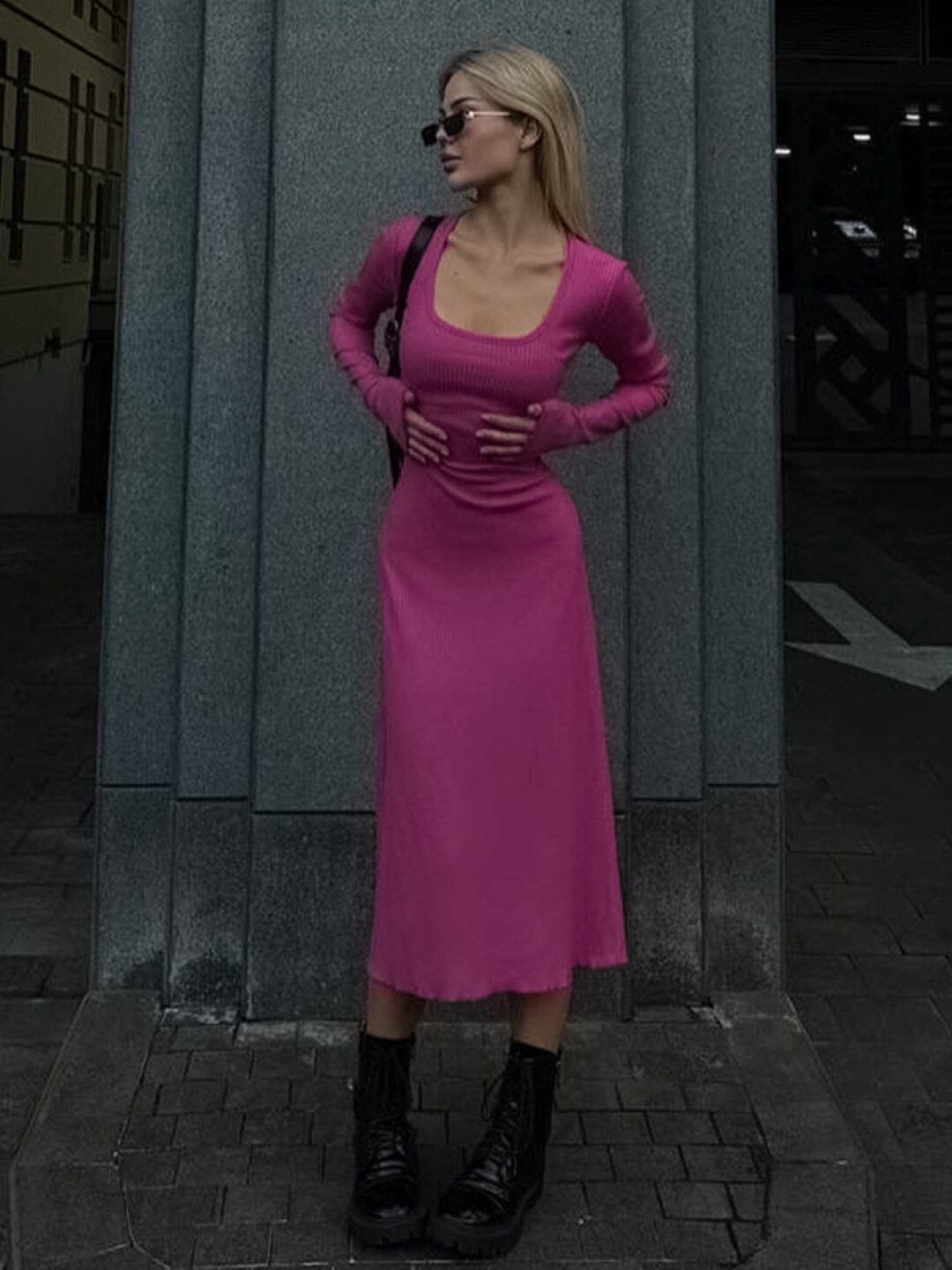 

StyleCast A-Line Midi Dress, Pink