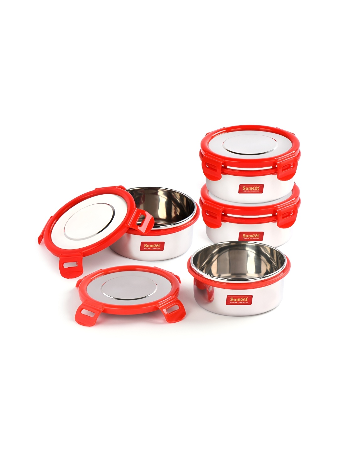 

Sumeet Steel Stainless Steel Dishwasher Safe Lunch Box