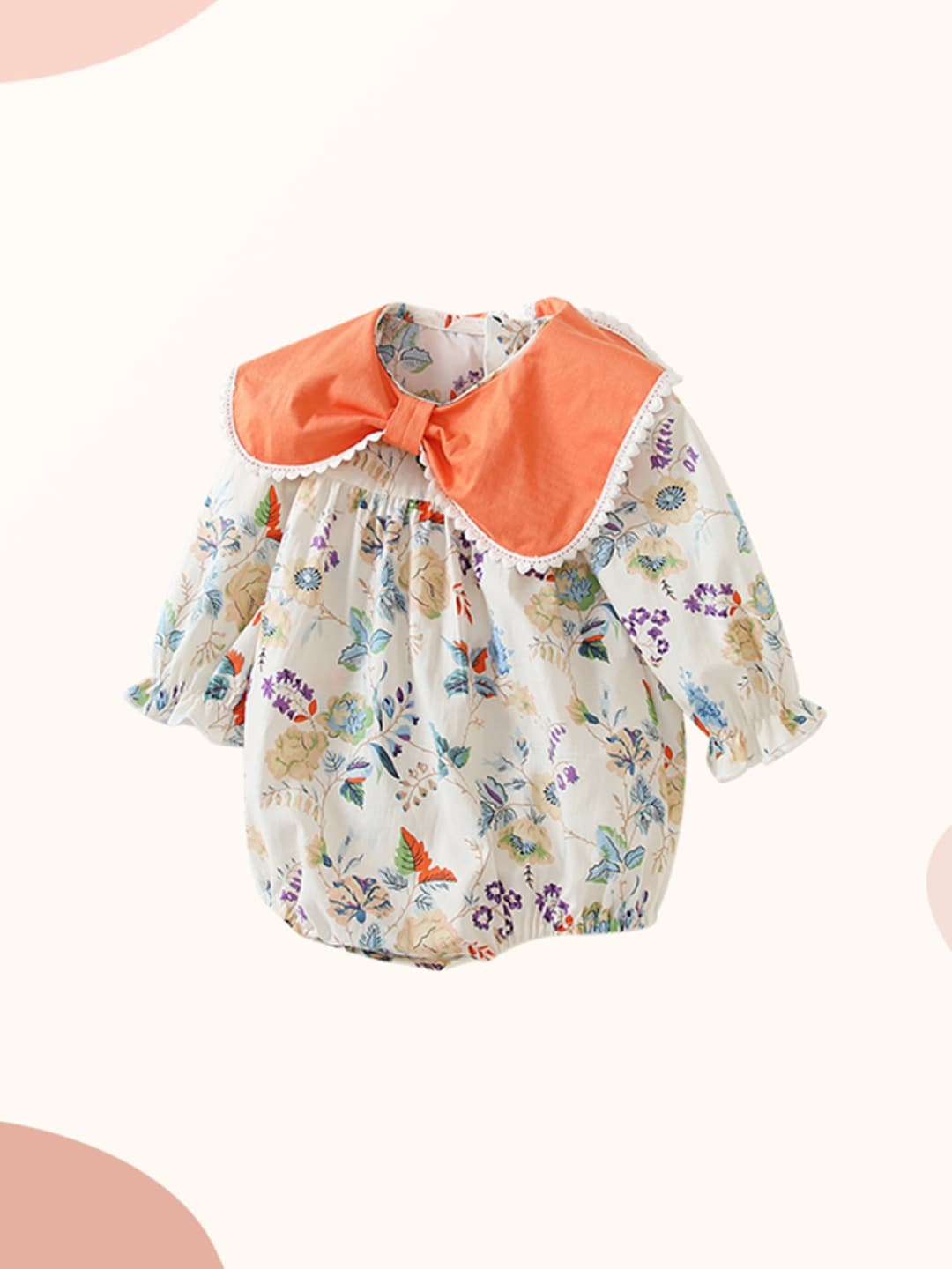 

StyleCast Infants Girls Orange Printed Cotton Bodysuit