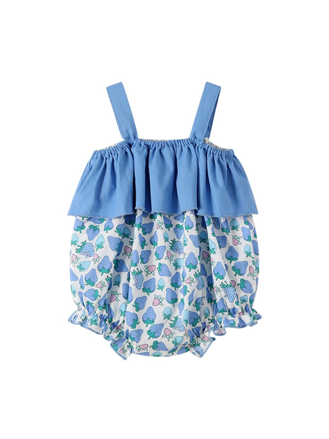 

StyleCast Infants Girls Blue Conversational Printed Pure Cotton Bodysuit