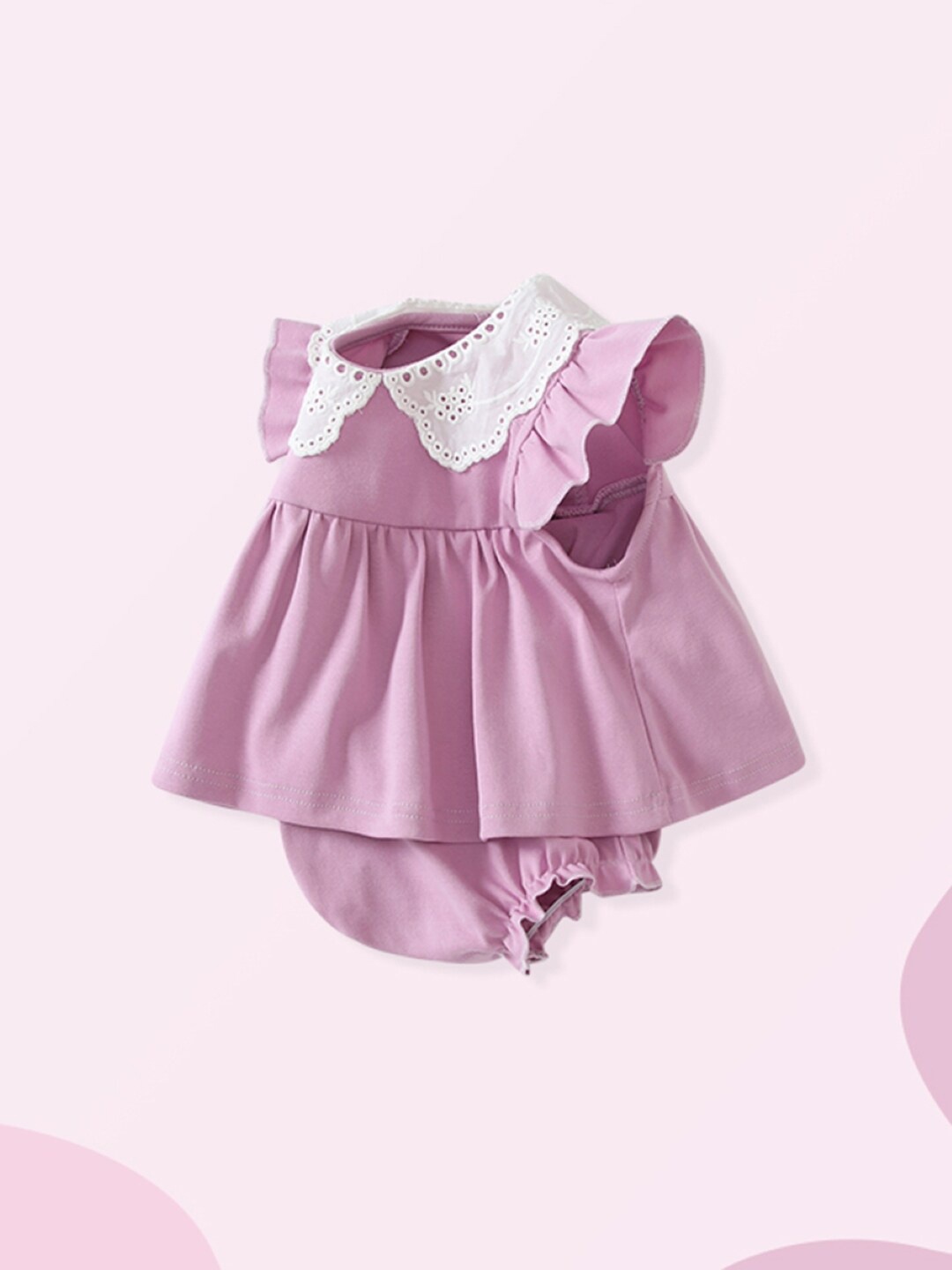 

StyleCast Infants Girls Purple Short Sleeves Cotton Bodysuit