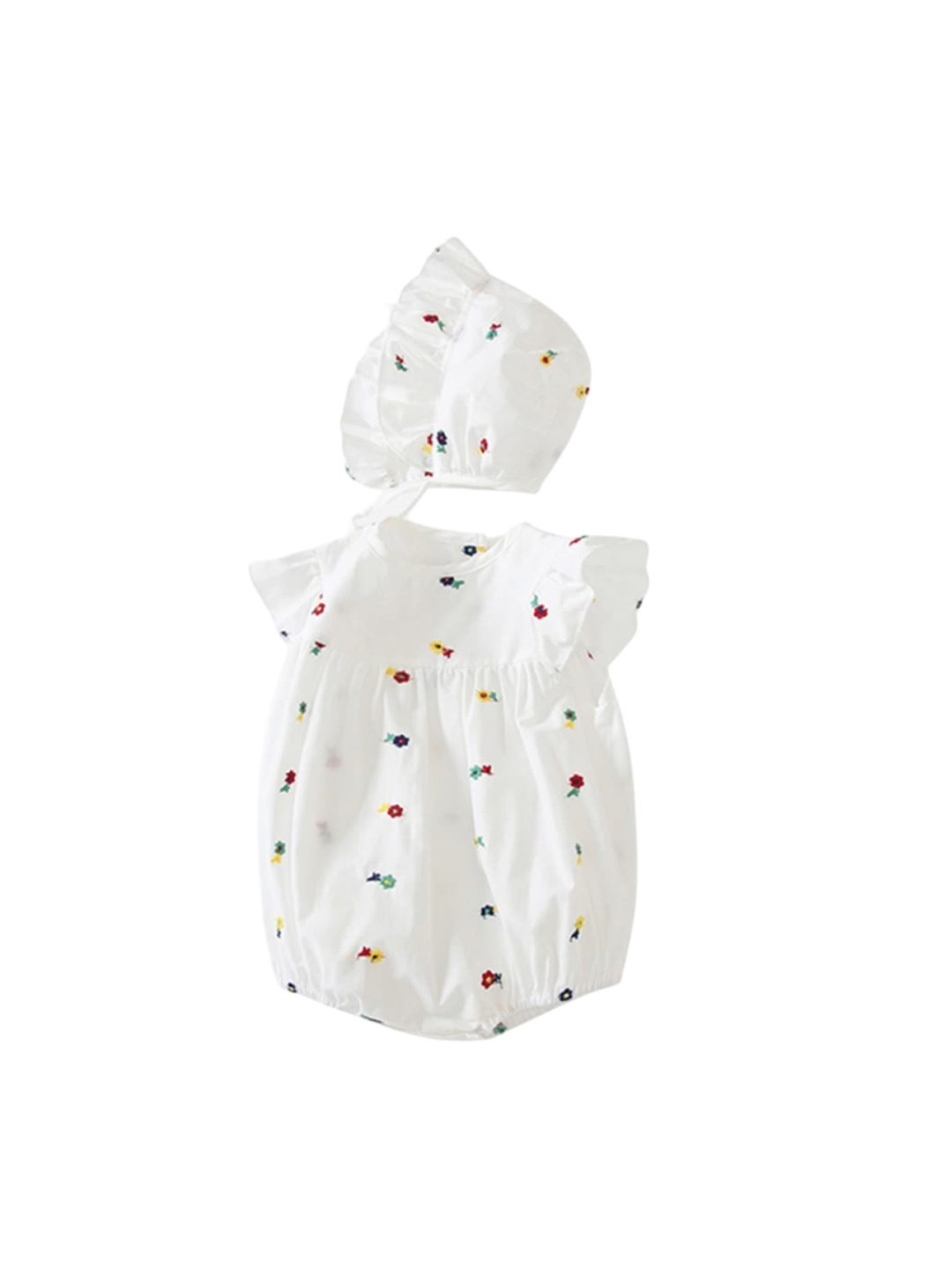 

StyleCast Infants Girls Embroidered Pure Cotton Bodysuit, White