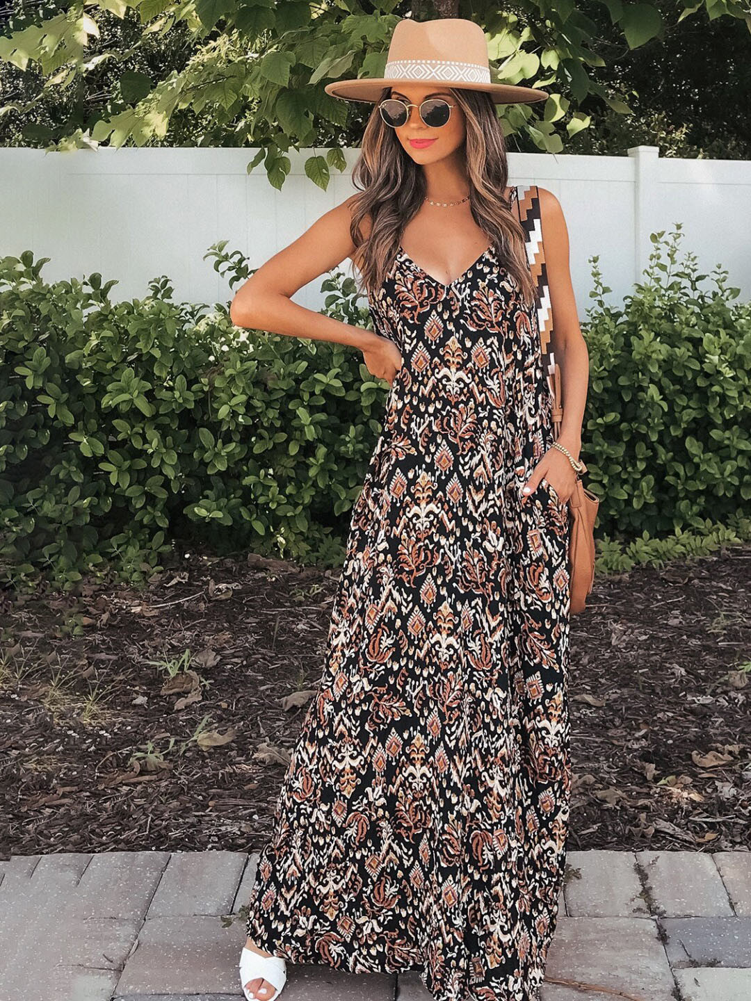 

StyleCast Animal Print Maxi Dress, Black