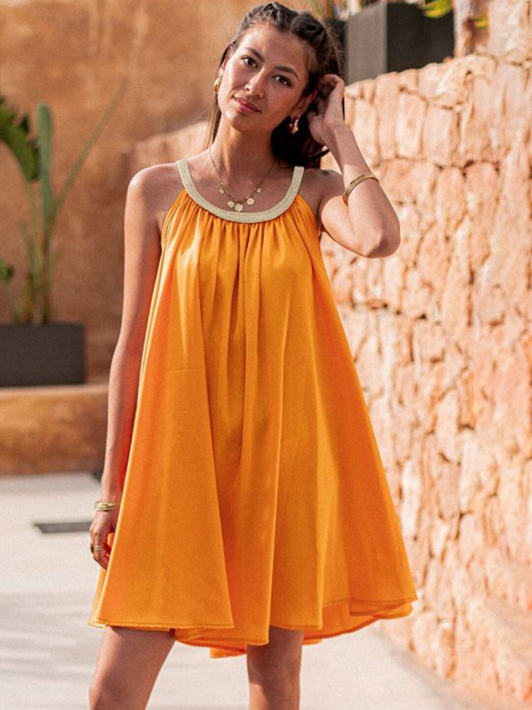 

StyleCast A-Line Dress, Orange