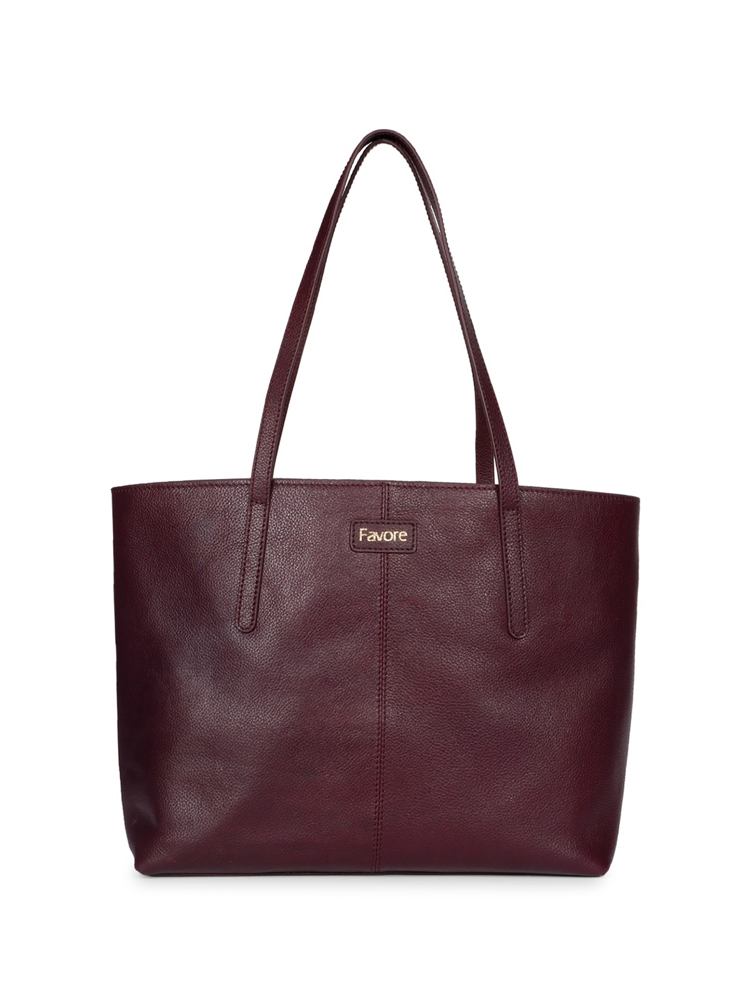 

Saint G Leather Structured Shoulder Bag, Burgundy