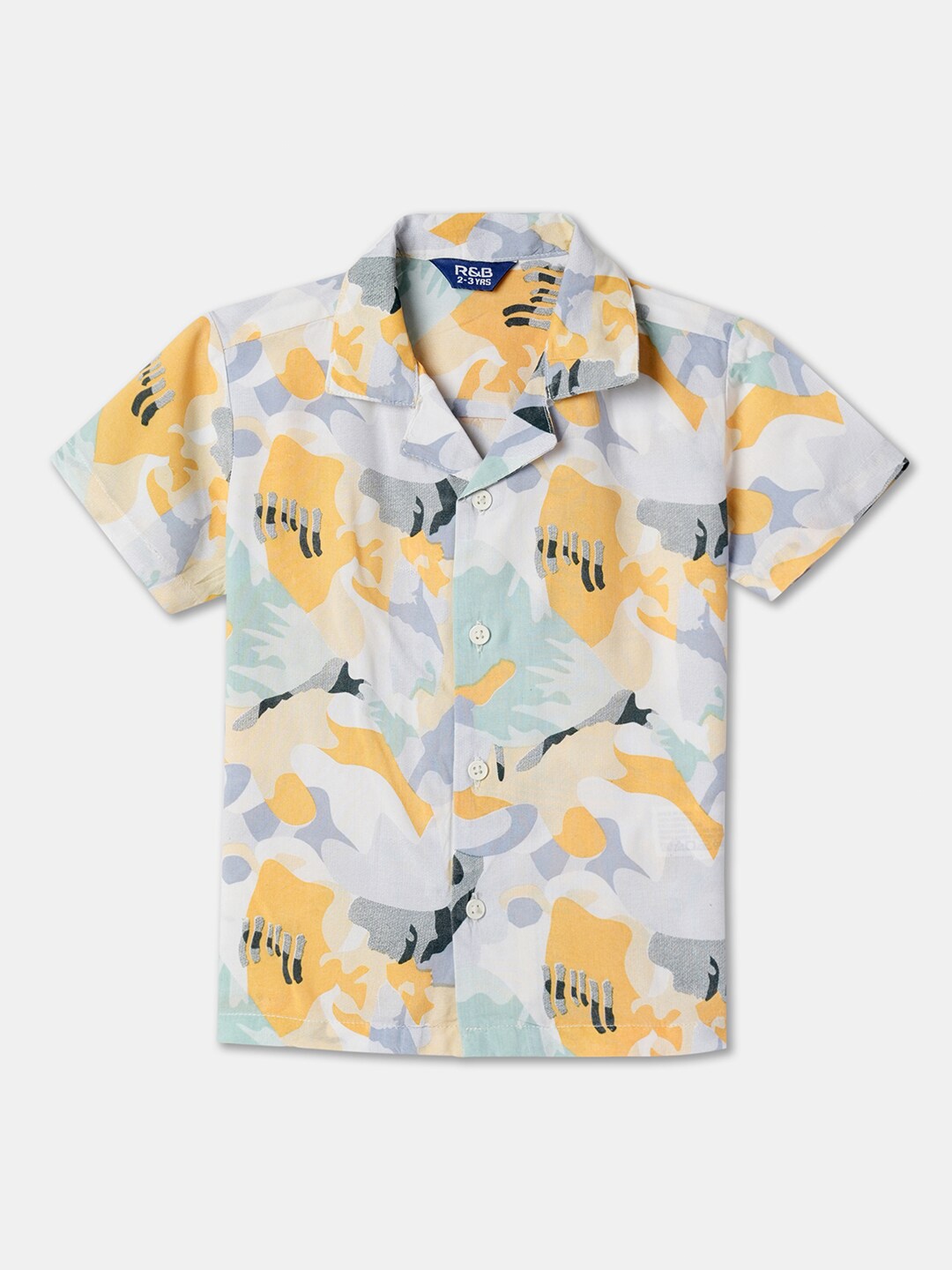 

R&B Boys Opaque Printed Casual Shirt, Multi