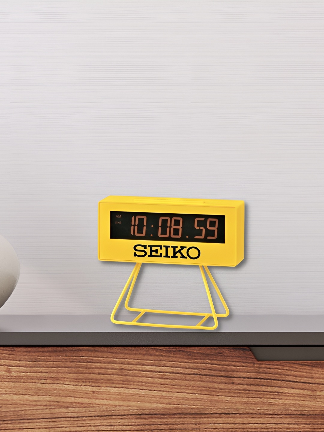 

SEIKO Yellow Contemporary Digital Table Clock