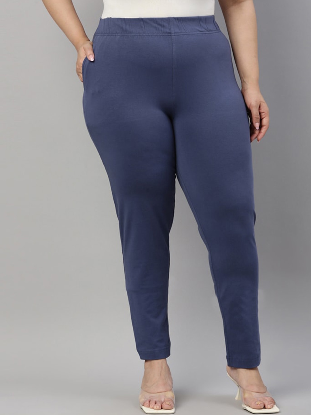 

Go Colors Women Trousers, Blue