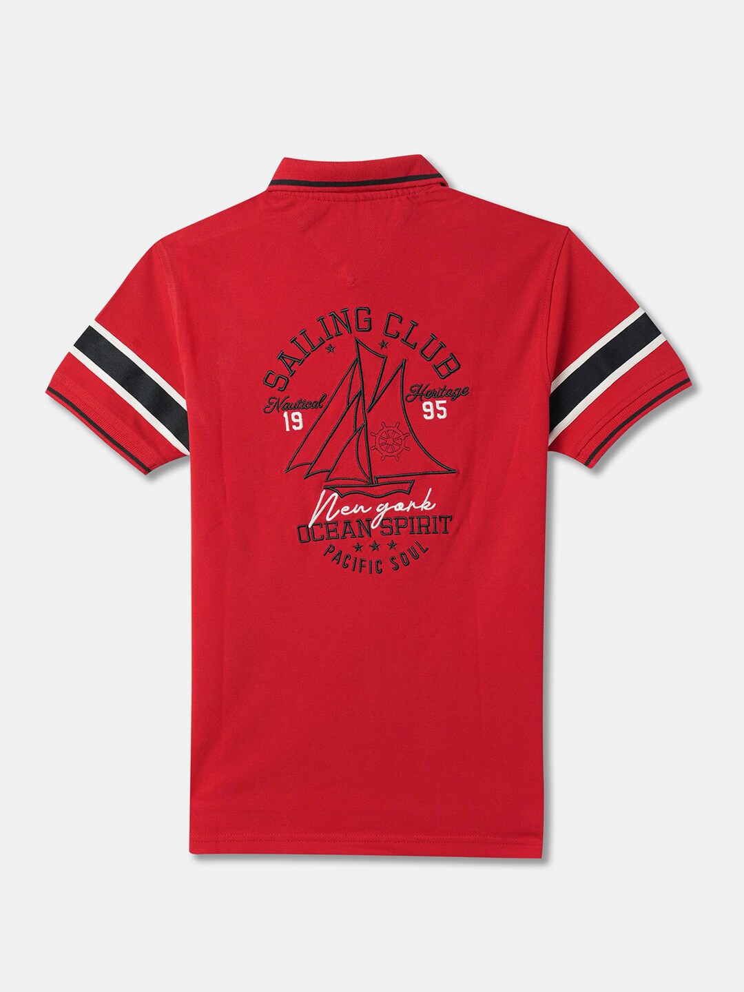

R&B Boys Typography Printed T-shirt, Red