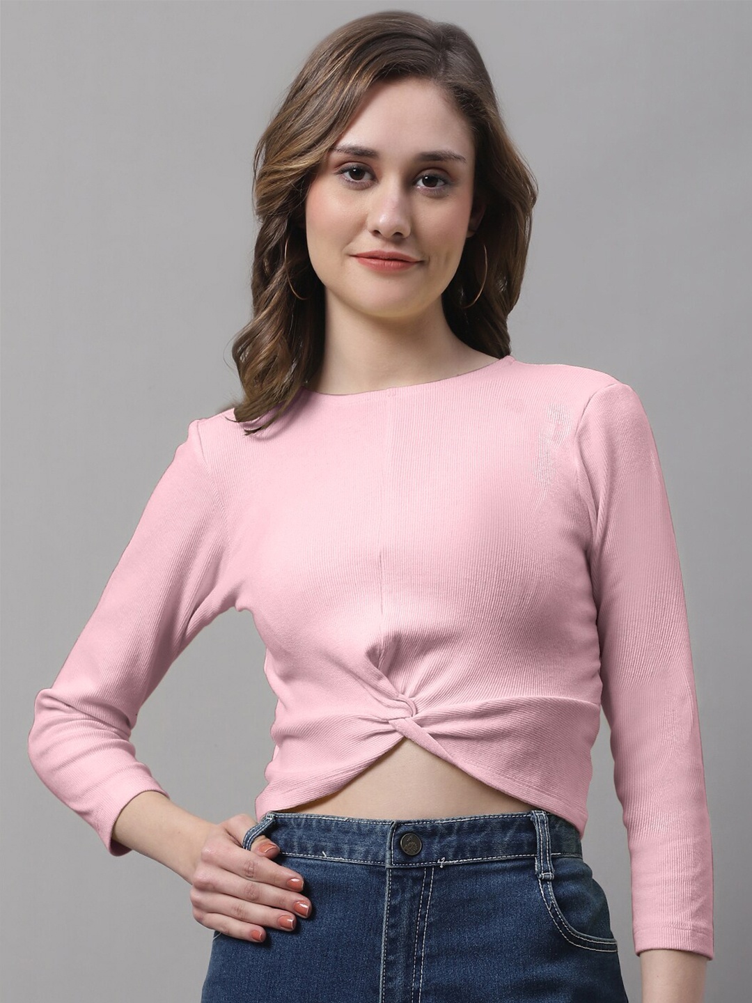 

FBAR Cotton Crop Top, Coral