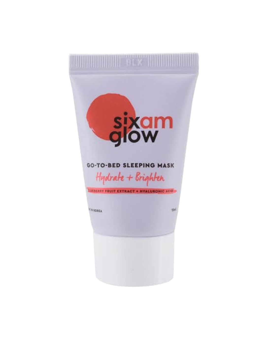 

sixam glow Go To Bed Sleeping Mask With Blueberry Extract & Hyaluronic Acid - 15ml, White