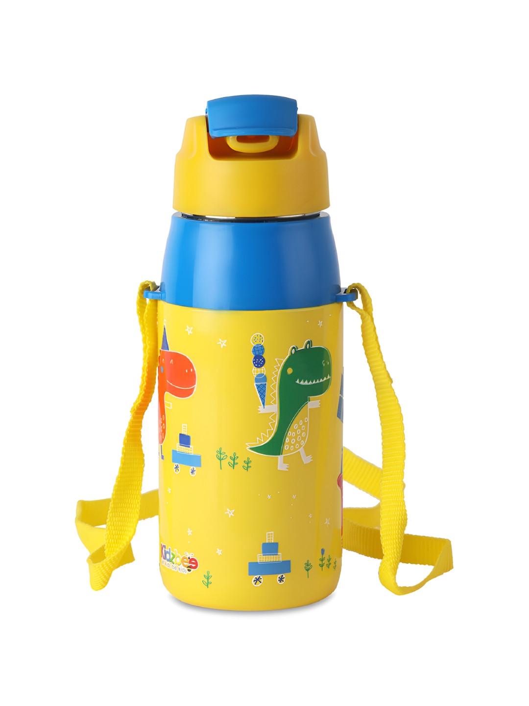 

Cello Kidzbee Era Dino Party Water Bottle with 3D touch & feel design-400ml, Yellow