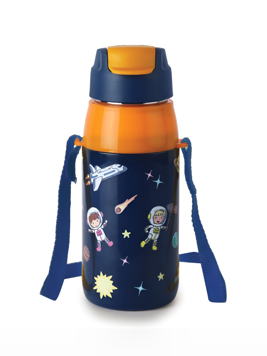 

Cello Kidzbee Era Cosmic Explorer Water Bottle with 3D touch & feel design-400ml, Navy blue