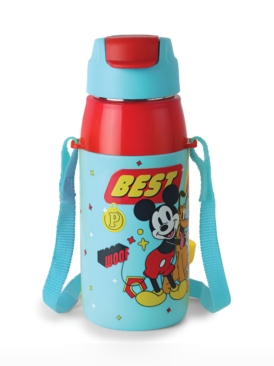 

Cello Kidzbee Era Best Pals Water Bottle with 3D touch & feel design-400ml, Blue