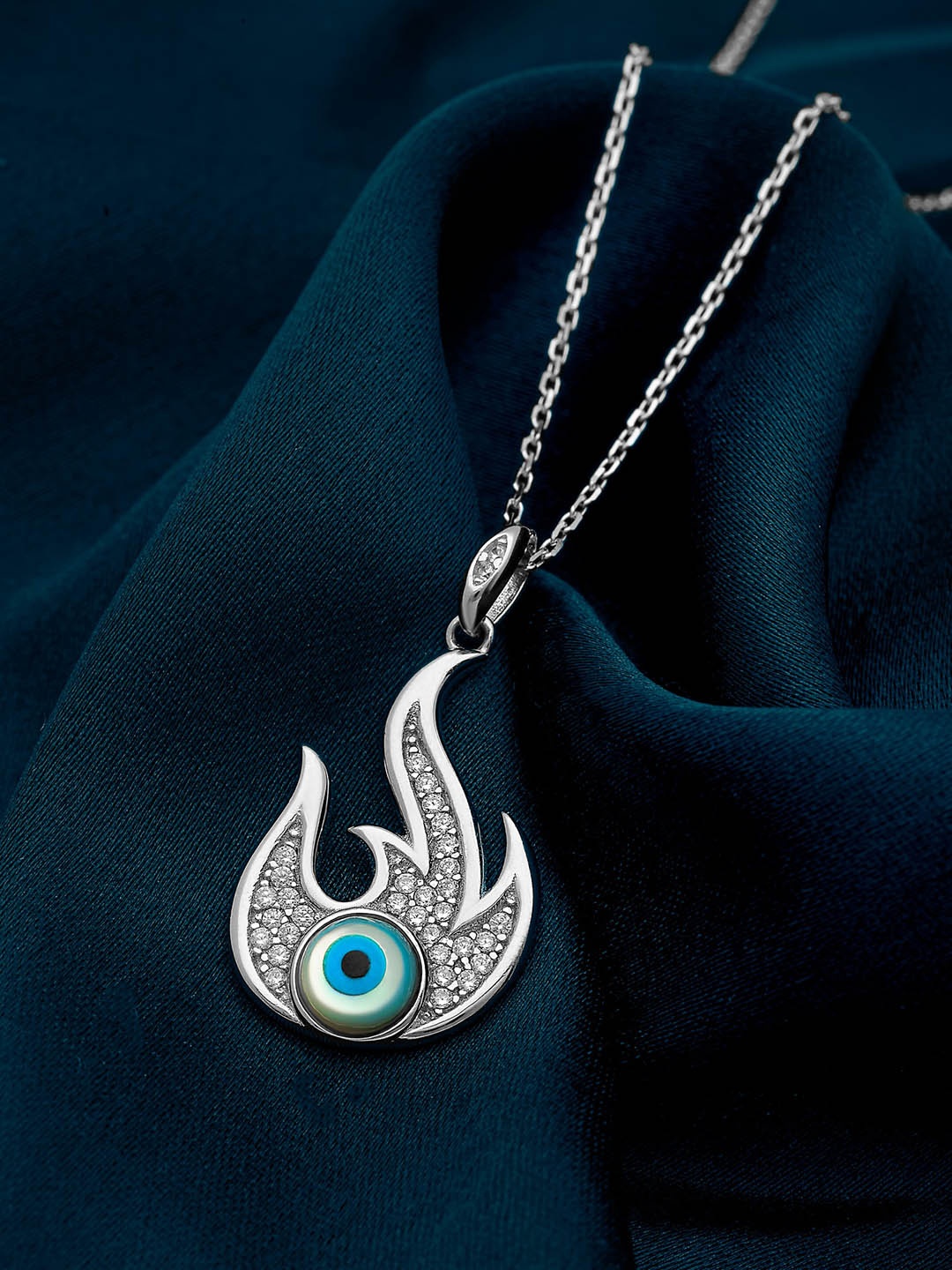

SILBERRY 92.5 Sterling Silver Rhodium-Plated Pendant