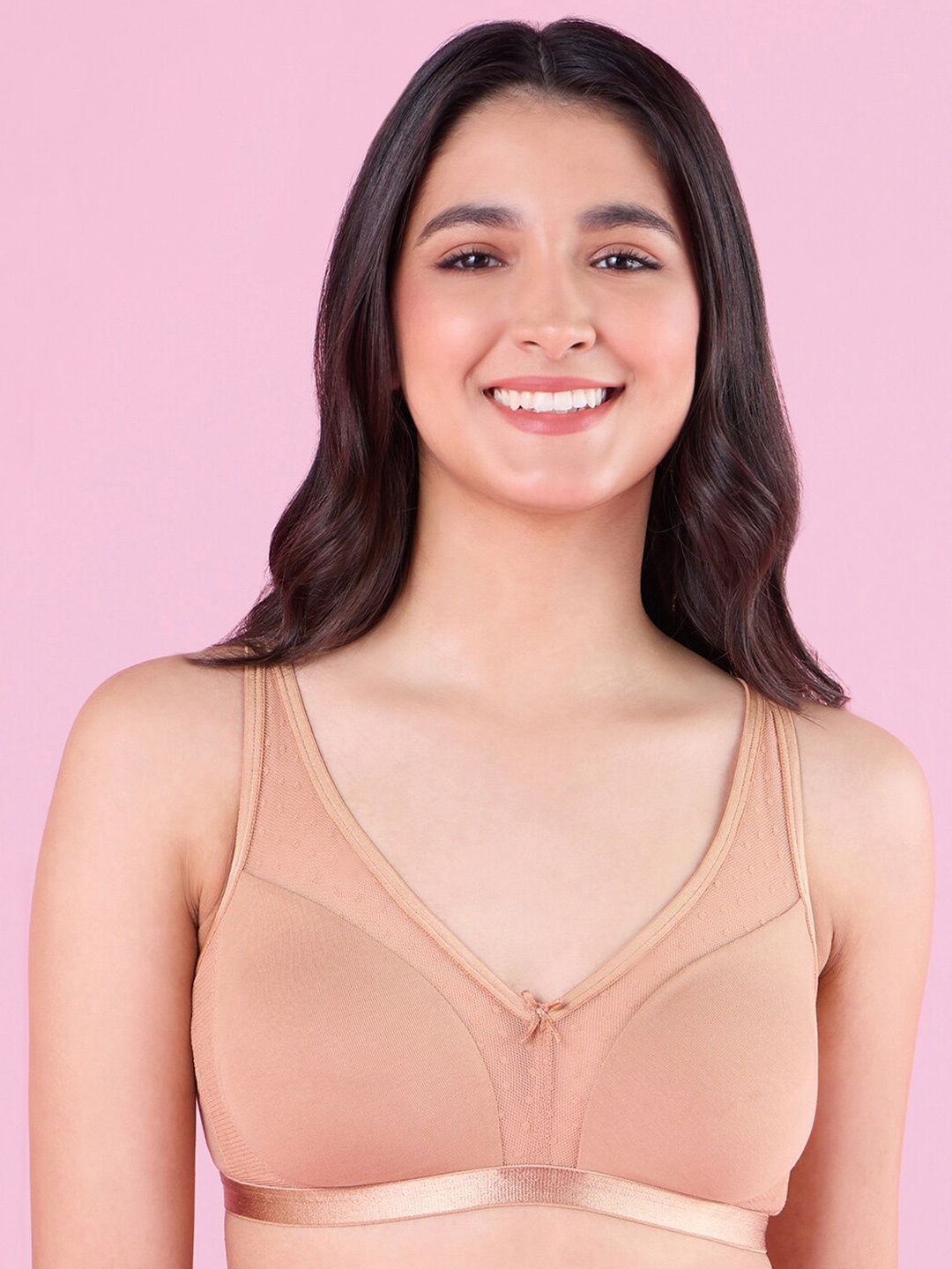 

Nykd Medium Coverage Bra, Tan