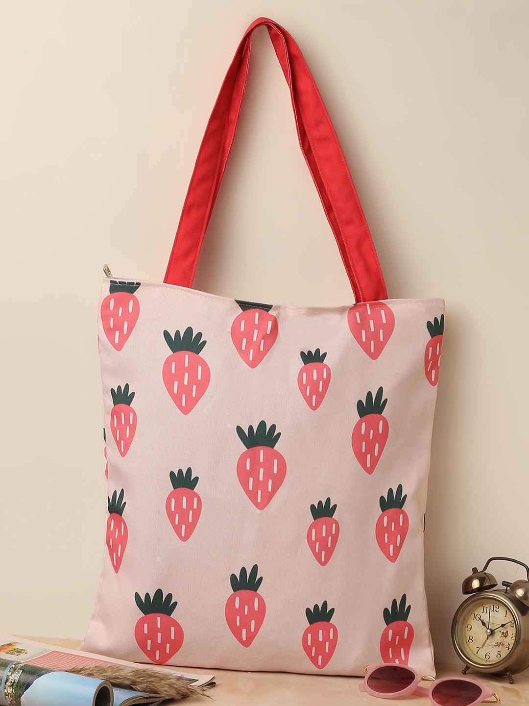 

The Purple Tree Oversized Shopper Tote Bag, Beige