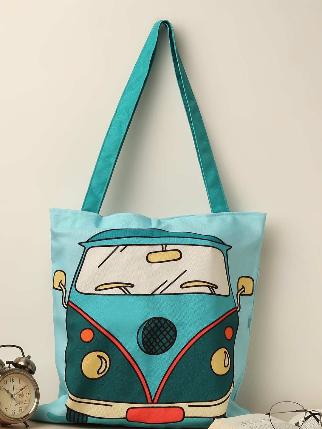 

The Purple Tree Graphic Printed Canvas Tote Bag Up to 12 inch, Blue