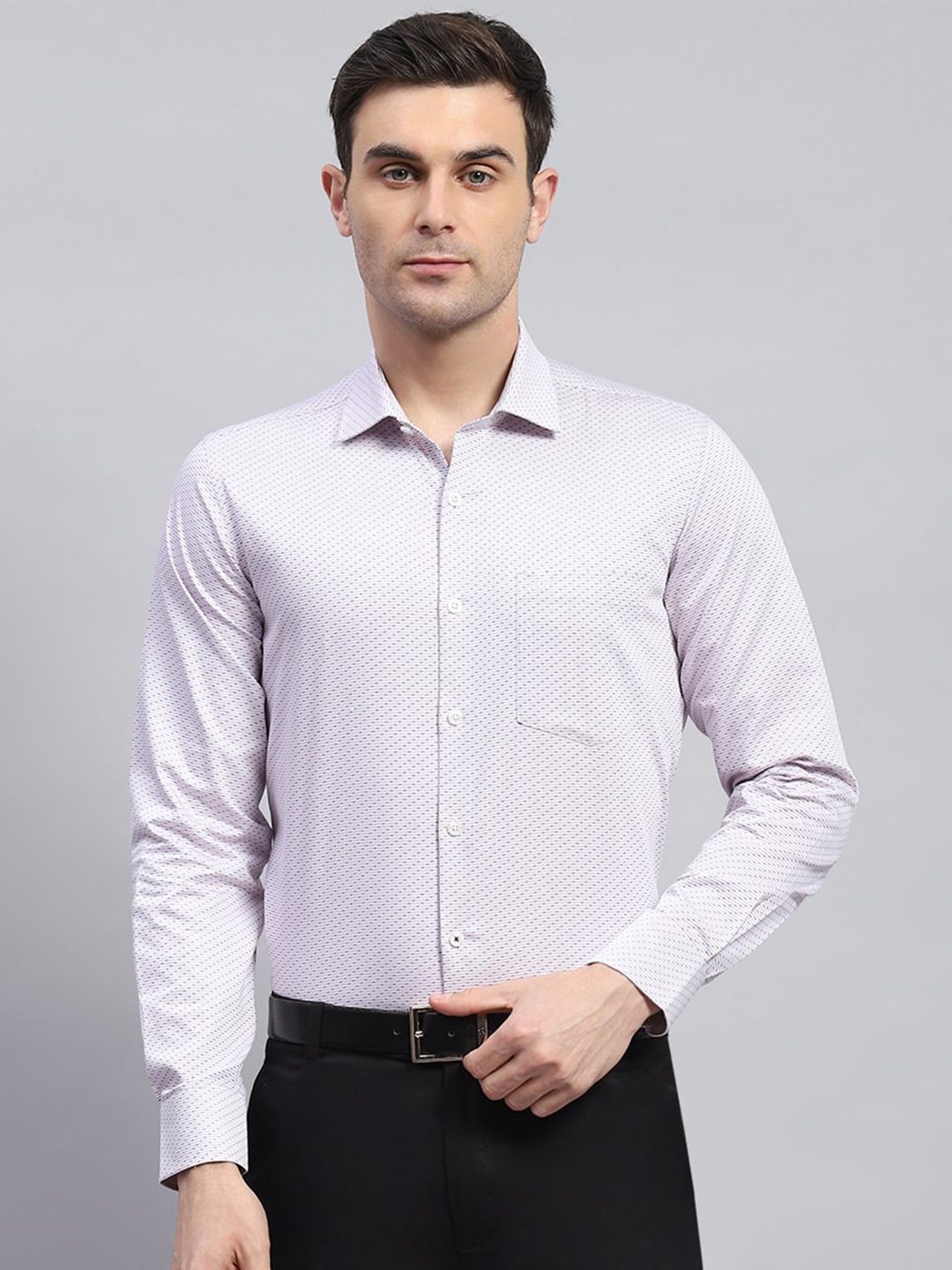 

Monte Carlo Men Classic Opaque Casual Shirt, Pink