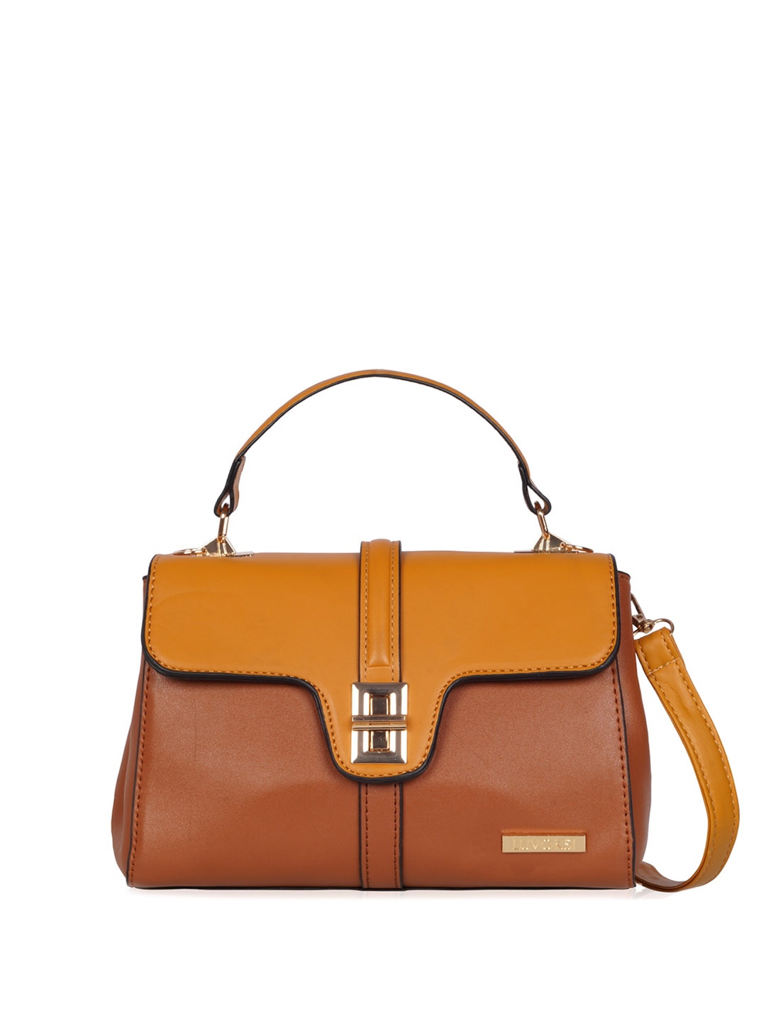 

Luvoksi Structured Satchel Bag, Tan