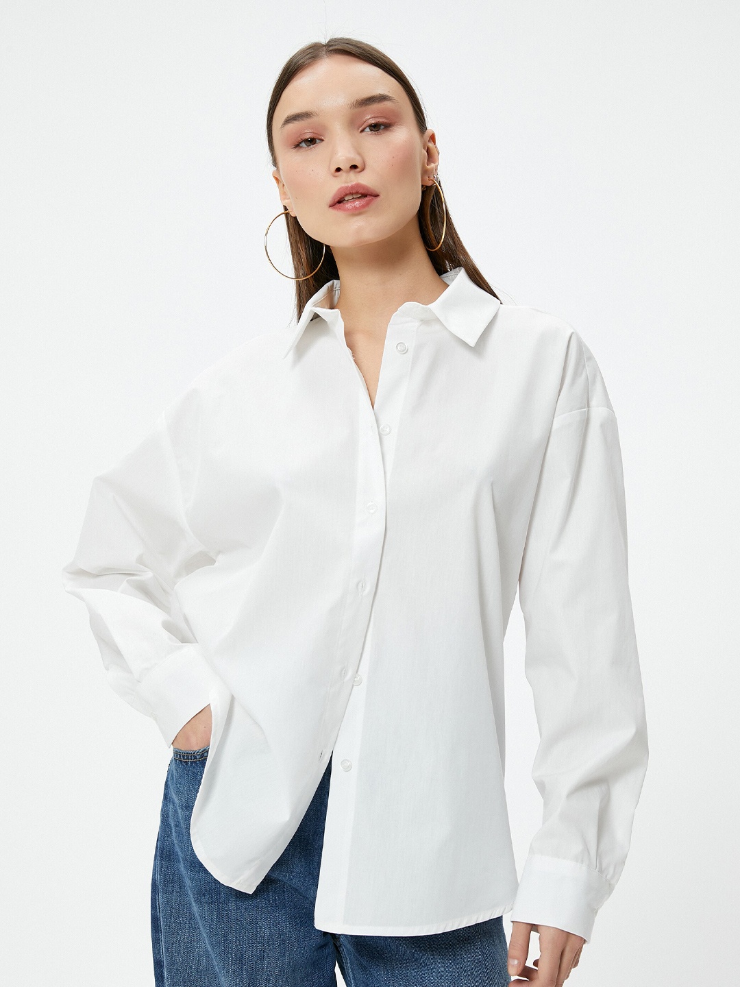 

Koton Women Opaque Casual Shirt, White