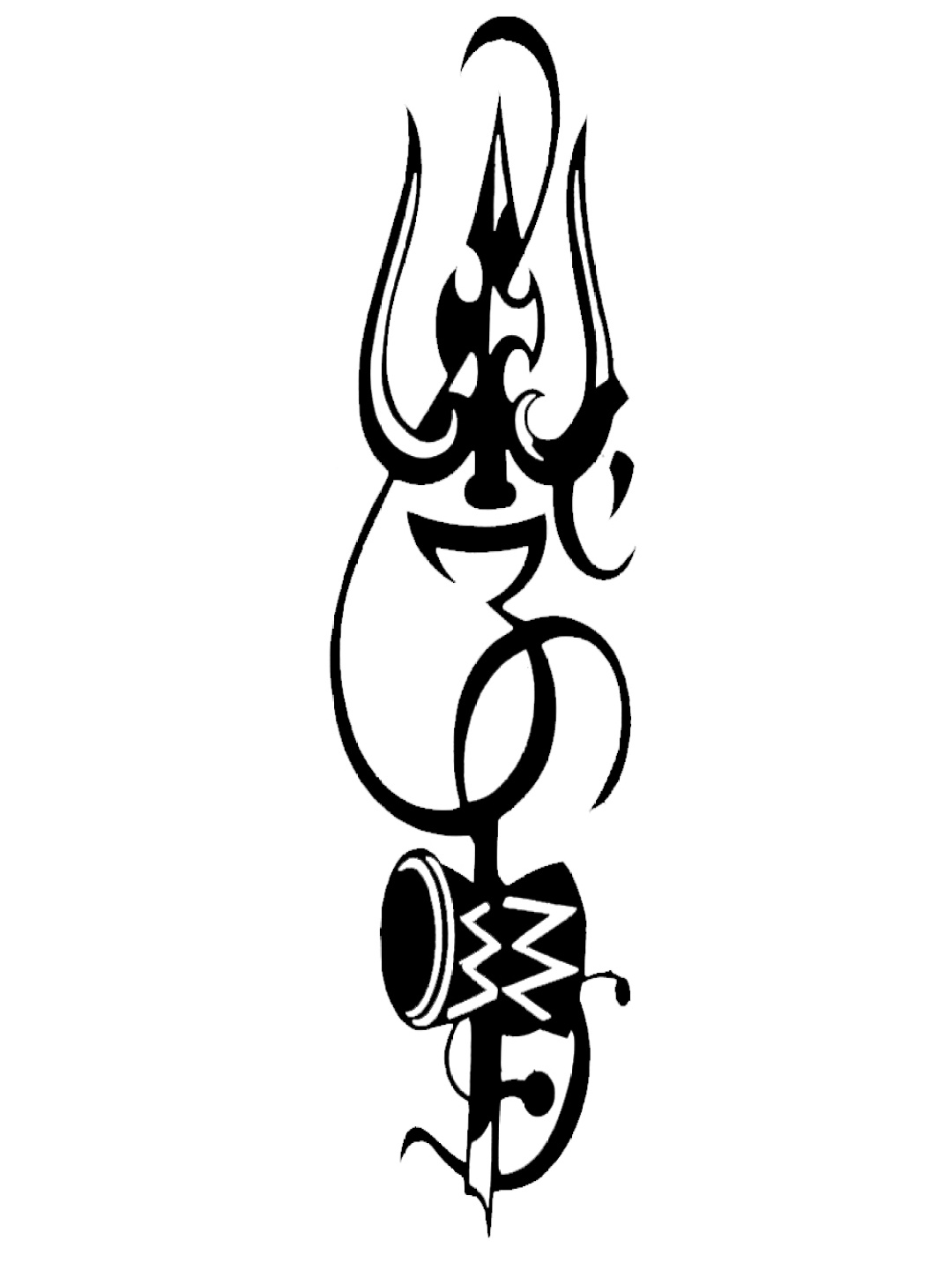 

Comet Busters Temporary Handcrafted Tattoo, Black