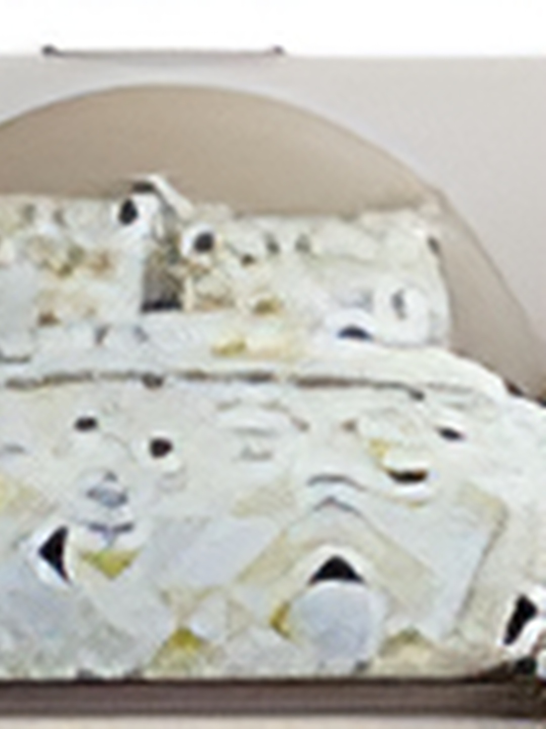 

THE HOME STYLE 300 TC Queen Bedsheet with 2 Pillow Covers, Na