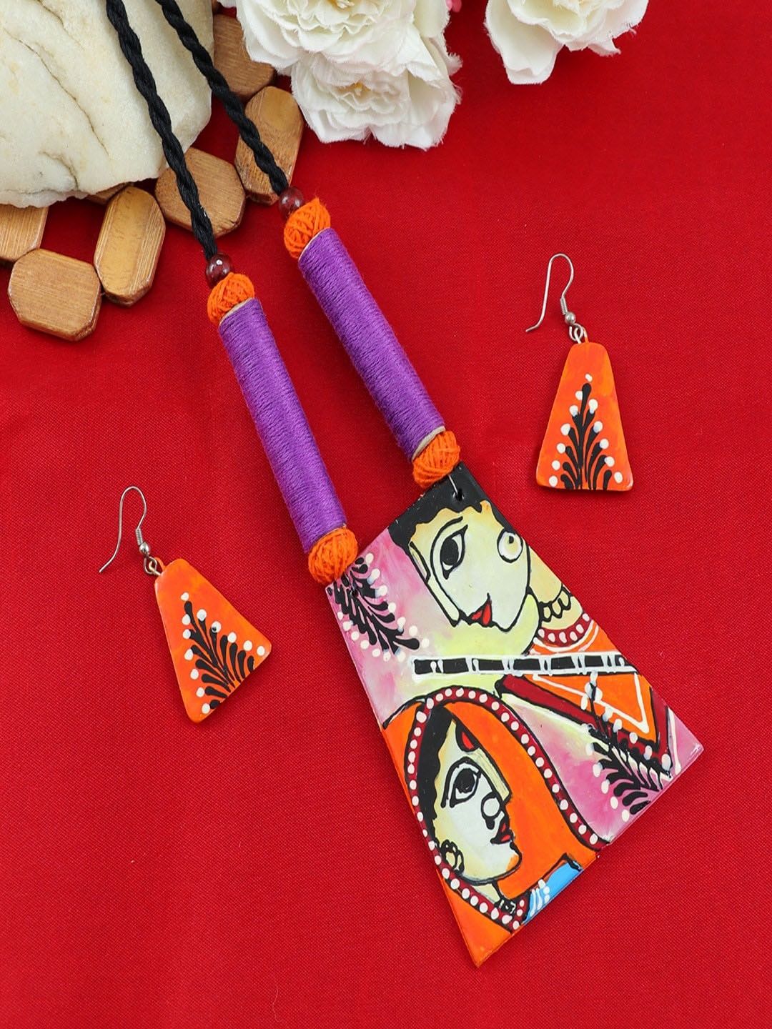 

UNIVERSITY TRENDZ Terracotta Jewellery Set, Gold