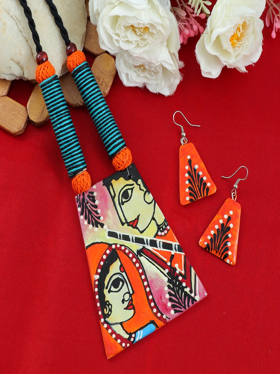 

UNIVERSITY TRENDZ Terracotta Jewellery Set, Gold