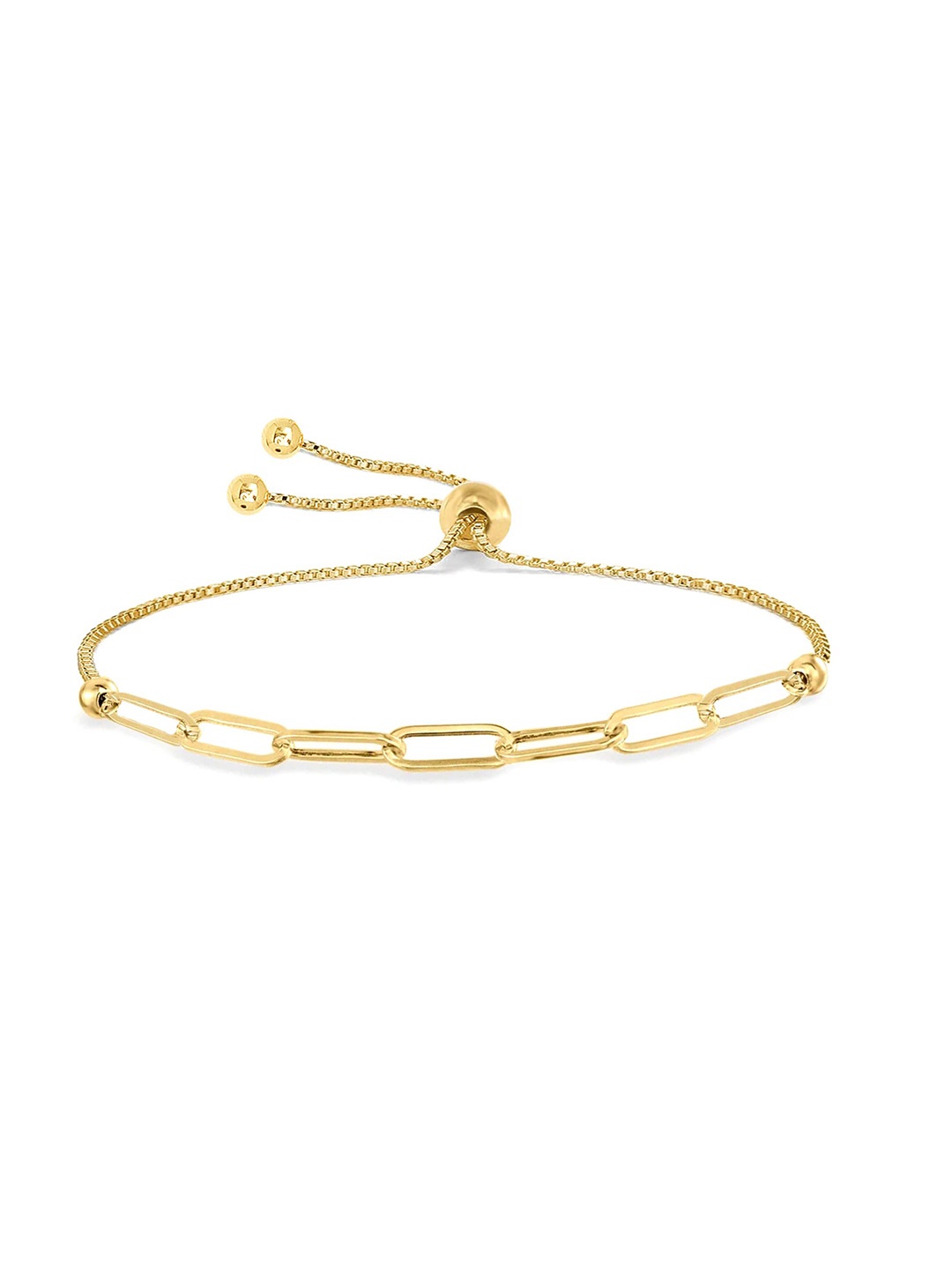 

LeCalla 925 Sterling Silver Gold Plated Link Bracelet