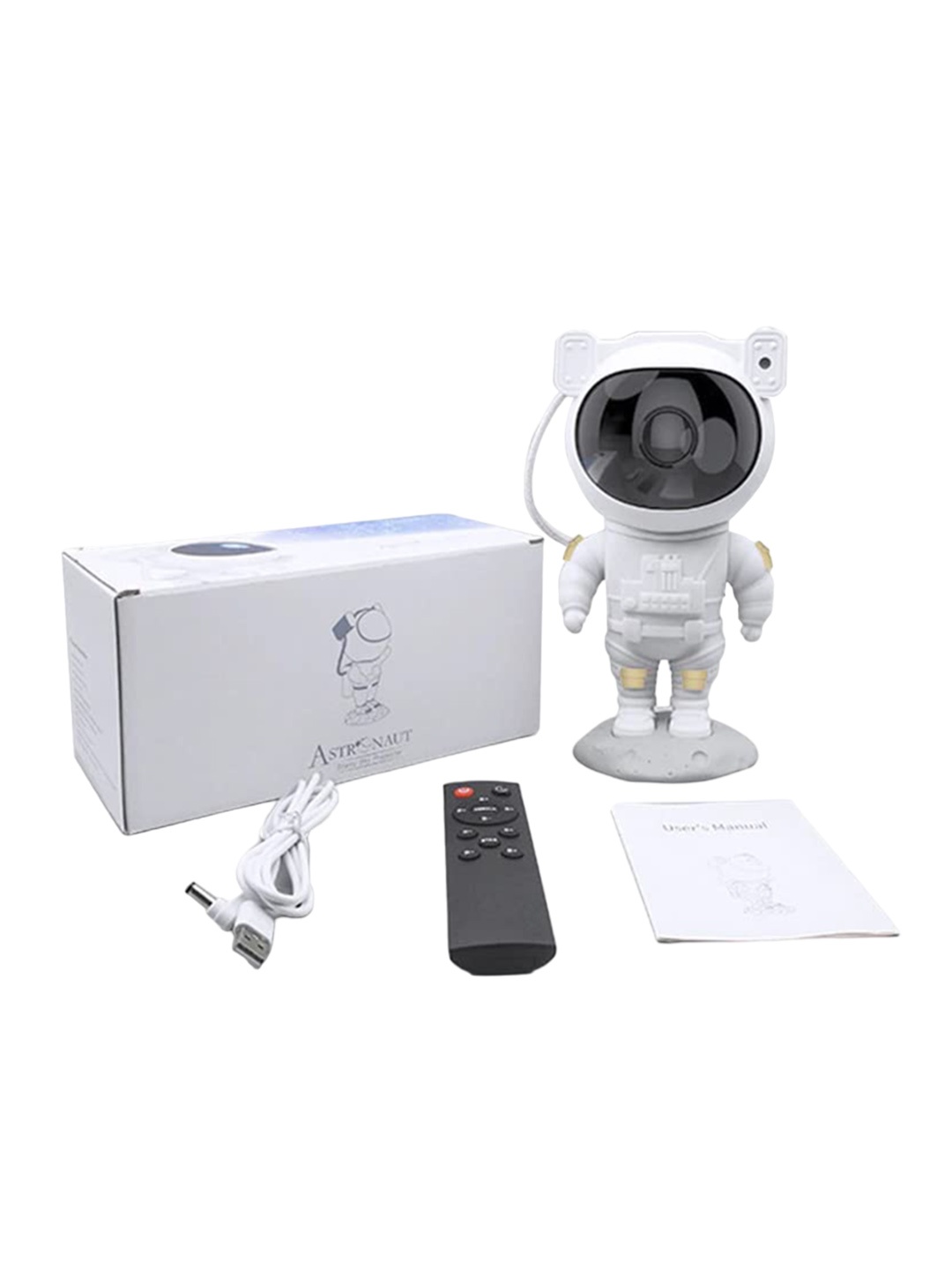 

Awestuffs Unisex Waterproof Astronaut Star Galaxy Projector With Timer And Remote Lamp, White