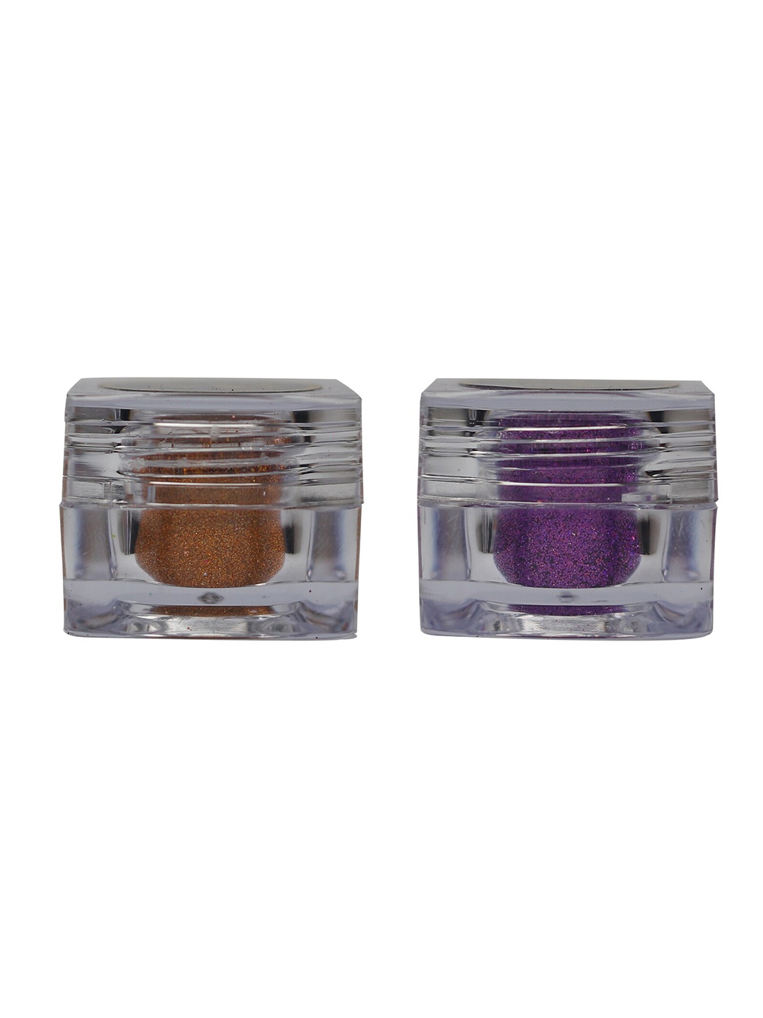 

Veoni BELLE Set of 2 HD Holographic Glitter Eyeshadow 5 g each - Orange & Violet Purple