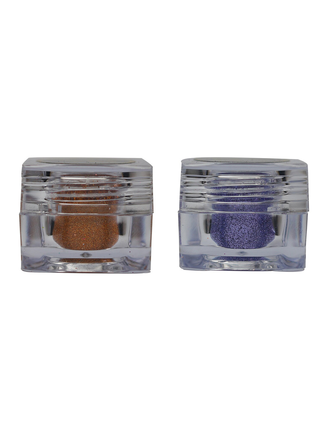 

Veoni BELLE Set of 2 HD Holographic Glitter Eyeshadow 5 g each - Orange & Mauve Purple