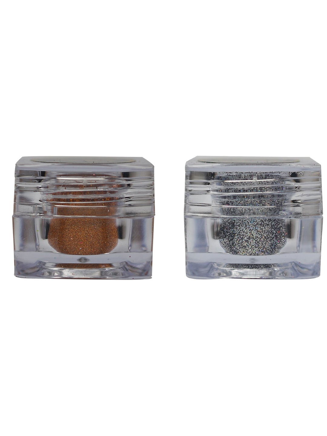 

Veoni BELLE Set of 2 HD Holographic Glitter Eyeshadow 5 g each - Orange & Dark Starlit