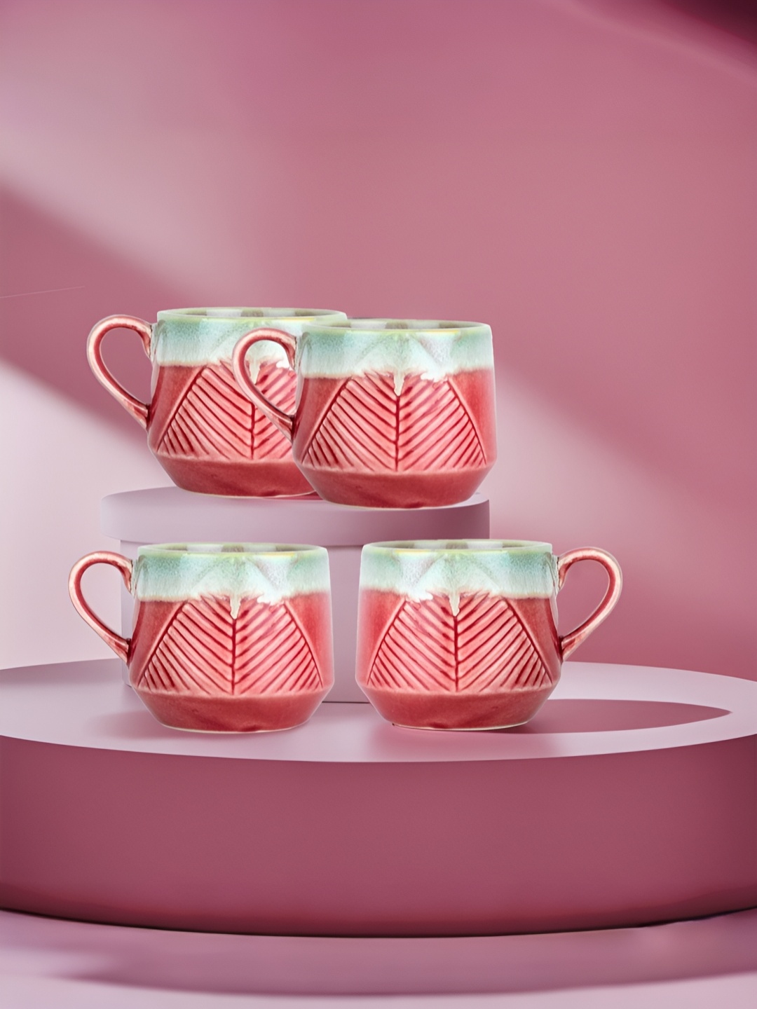 

The Better Home Rust Ceramic Cups Set of Cups and Mugs