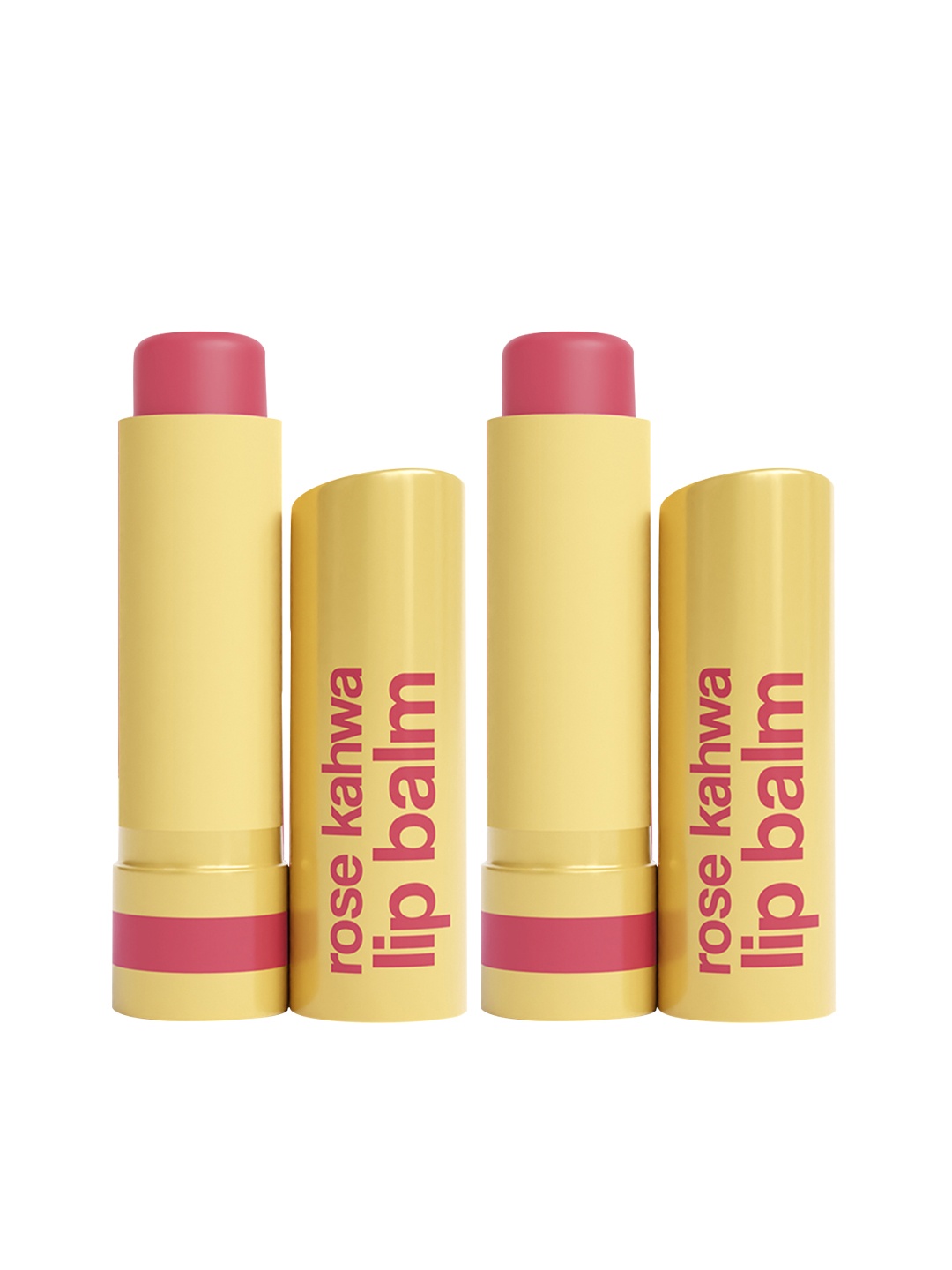 

WOW SKIN SCIENCE 2Pcs Lip Balm with Shea Butter & Lactic Acid - Rose Kahwa, Pink