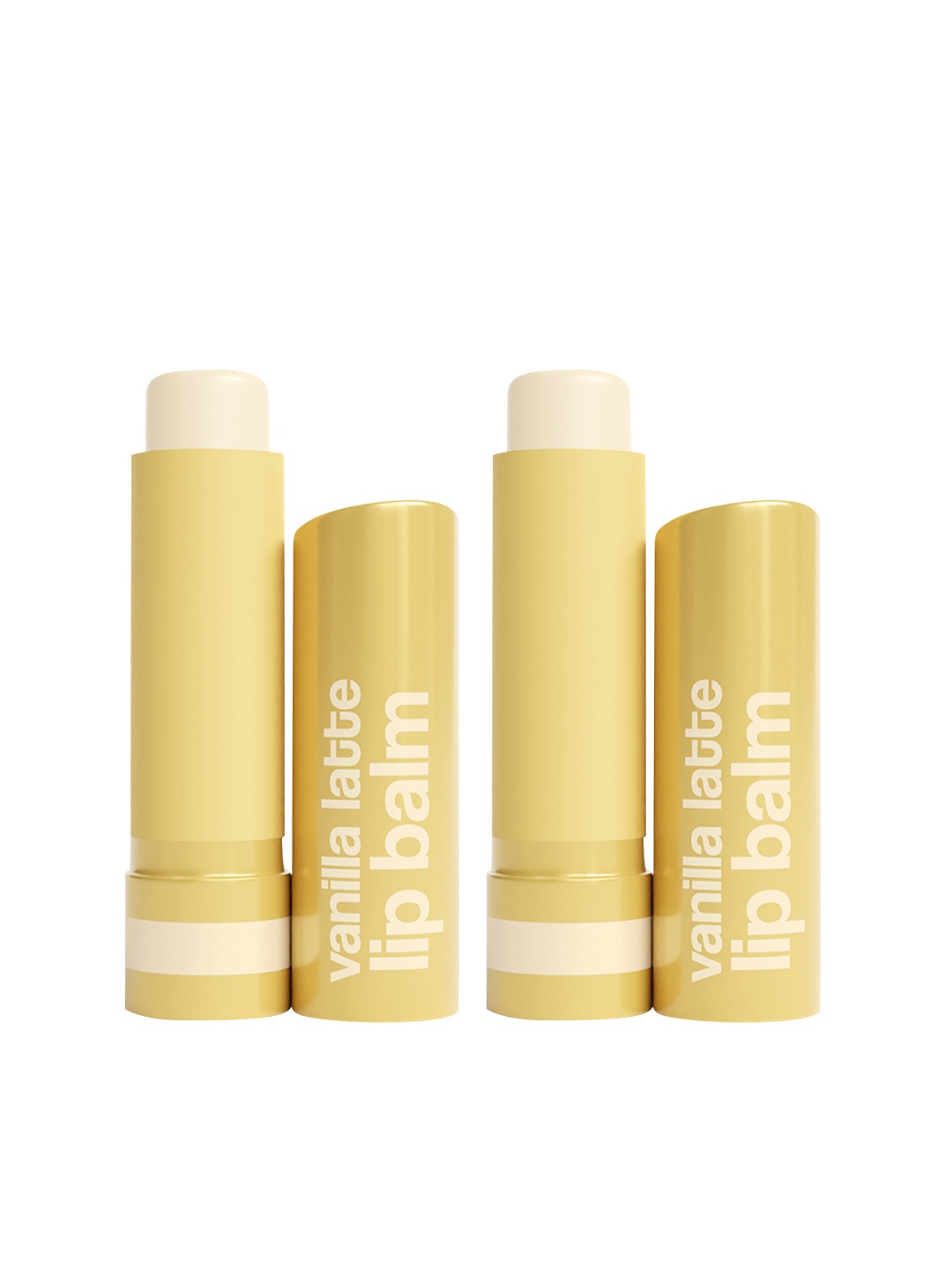 

WOW SKIN SCIENCE 2Pcs Lip Balm with Shea Butter & Lactic Acid - Vanilla Latte, White