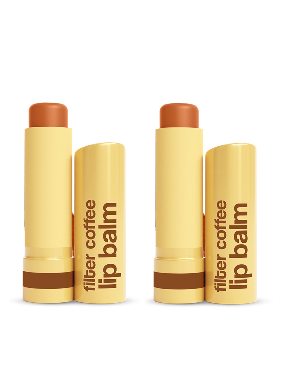

WOW SKIN SCIENCE 2Pcs Lip Balm with Shea Butter & Lactic Acid - Filter Coffee, Coffee brown