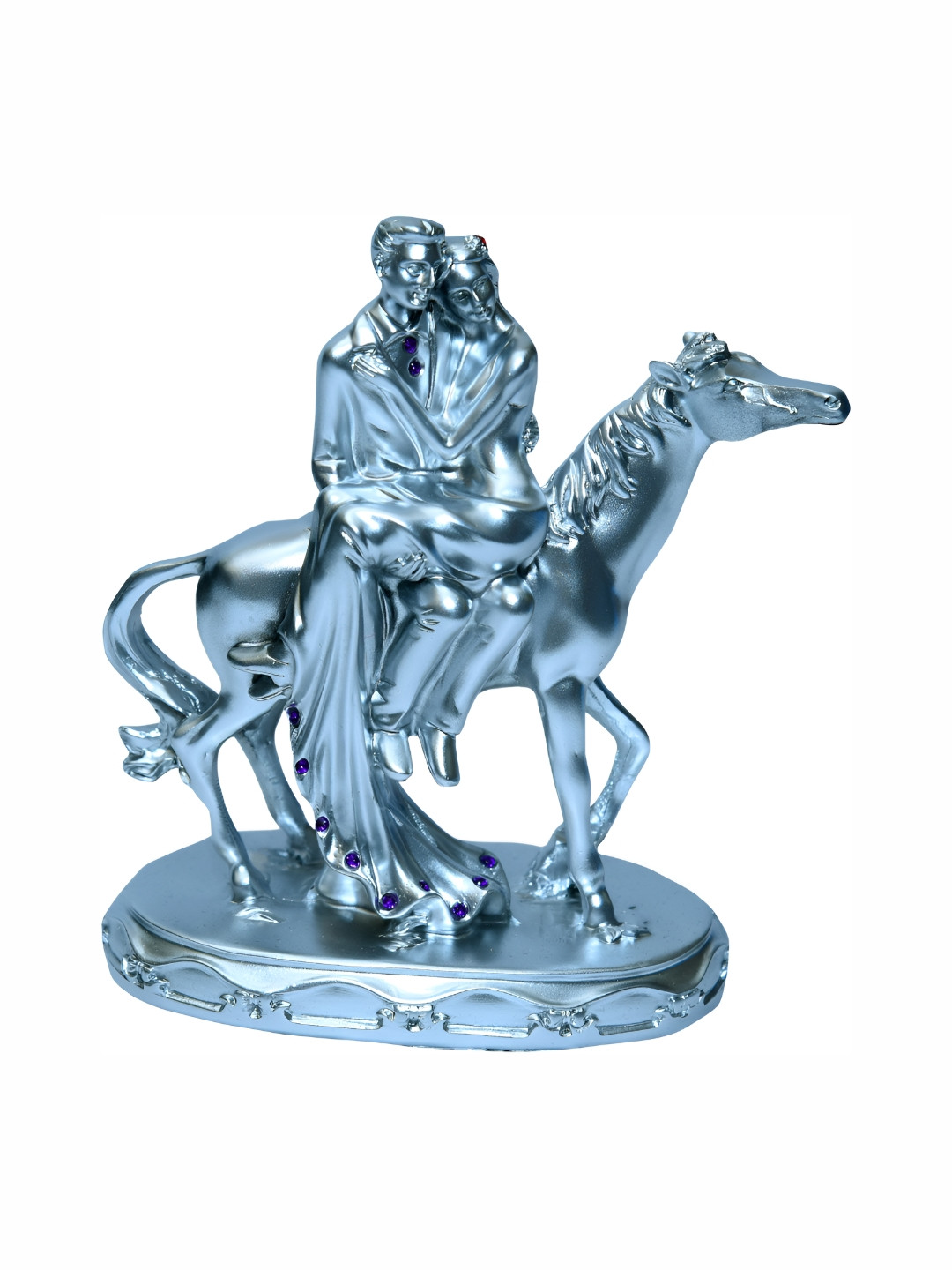 

Sigaram Silver-Toned Figurine Showpiece