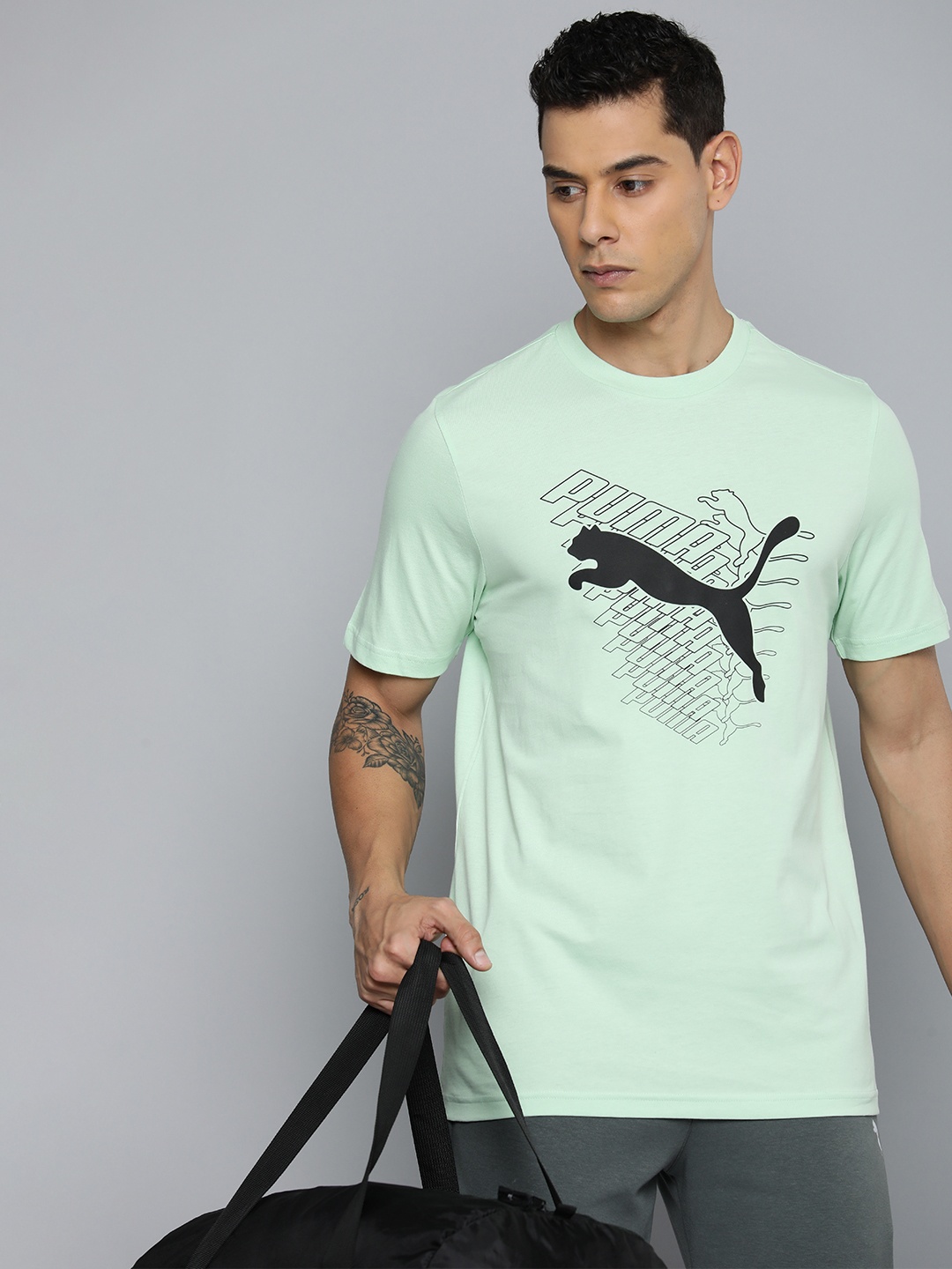 

Puma Pure Cotton GRAPHICS Cat Outdoor T-shirt, Green